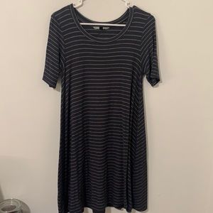 Women’s Ribbed Stripped Dress